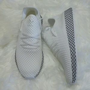 New Adidas Deerupt Runner White Sneakers